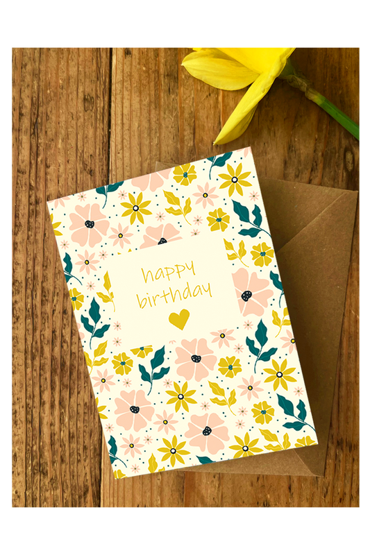 Birthday Flowers card