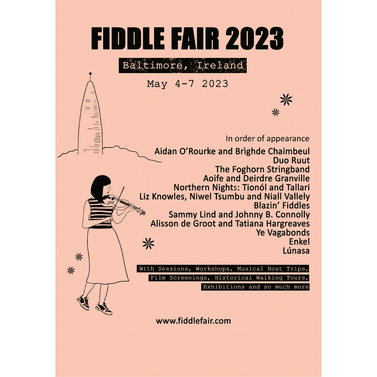 Baltimore Fiddle Fair 2023 poster design