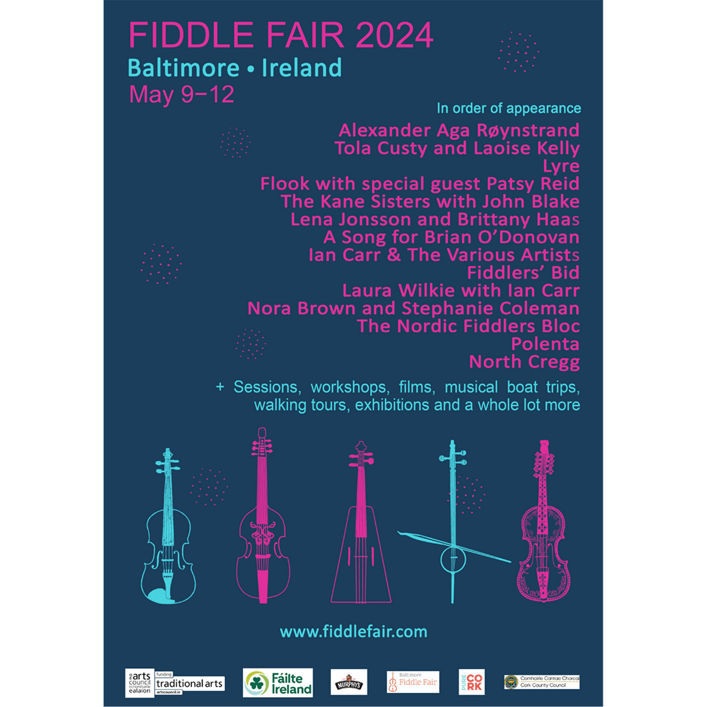 Baltimore Fiddle Fair 2024 poster design