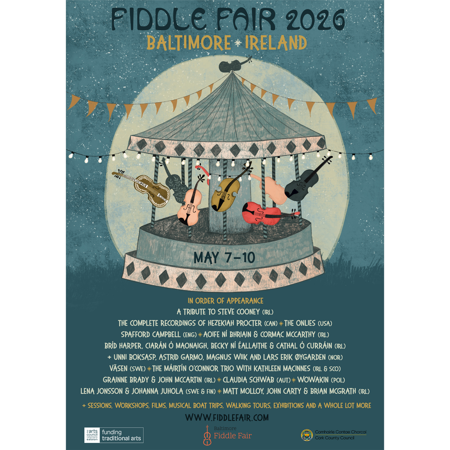 Baltimore Fiddle Fair 2026 poster design