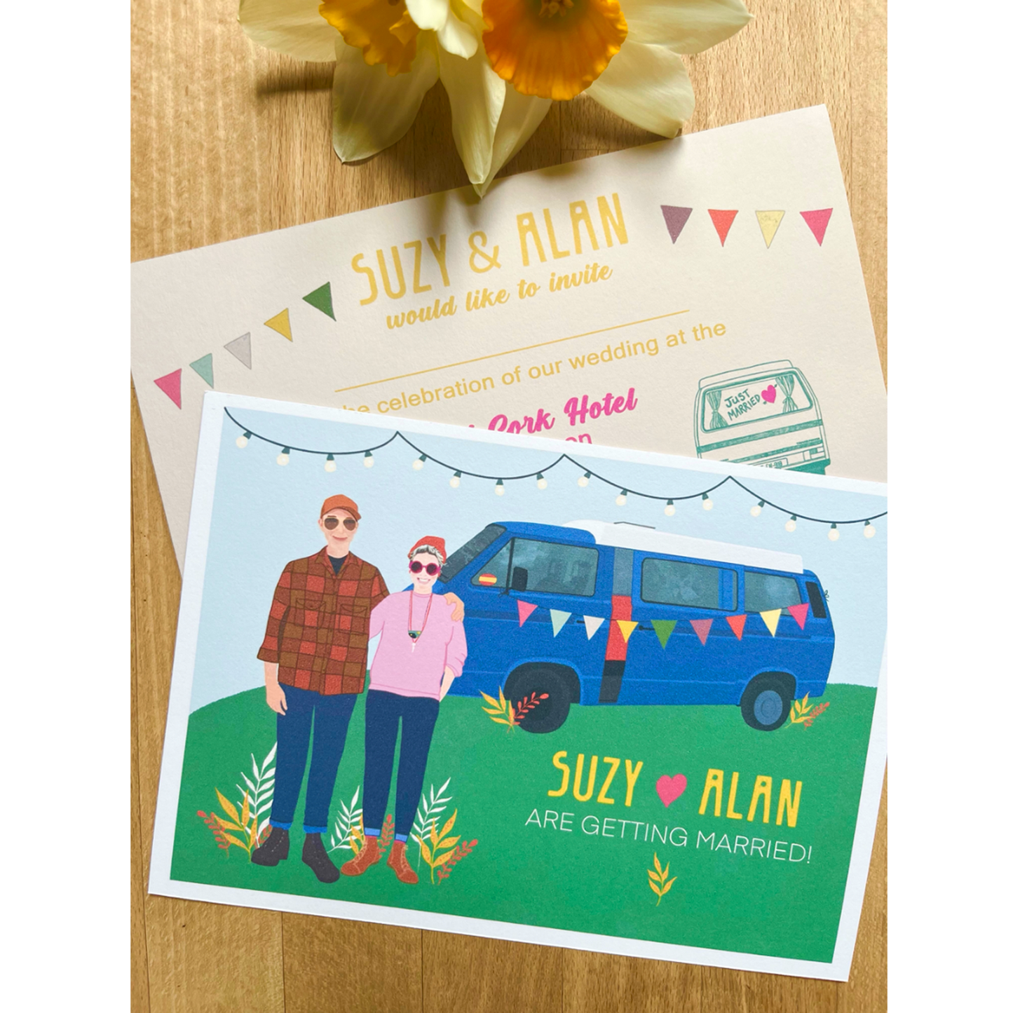 Personalized wedding invitation