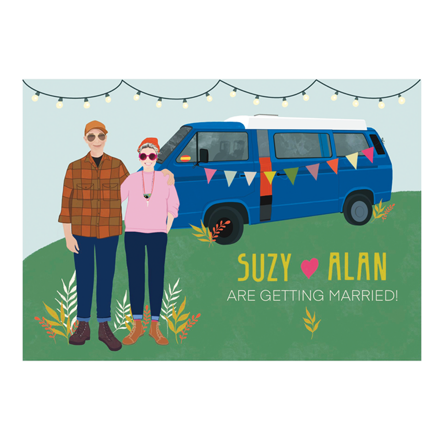 Personalized wedding invitation