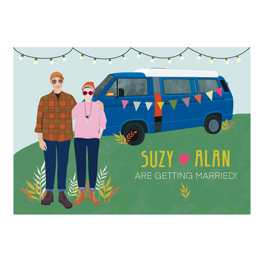 Personalized wedding invitation