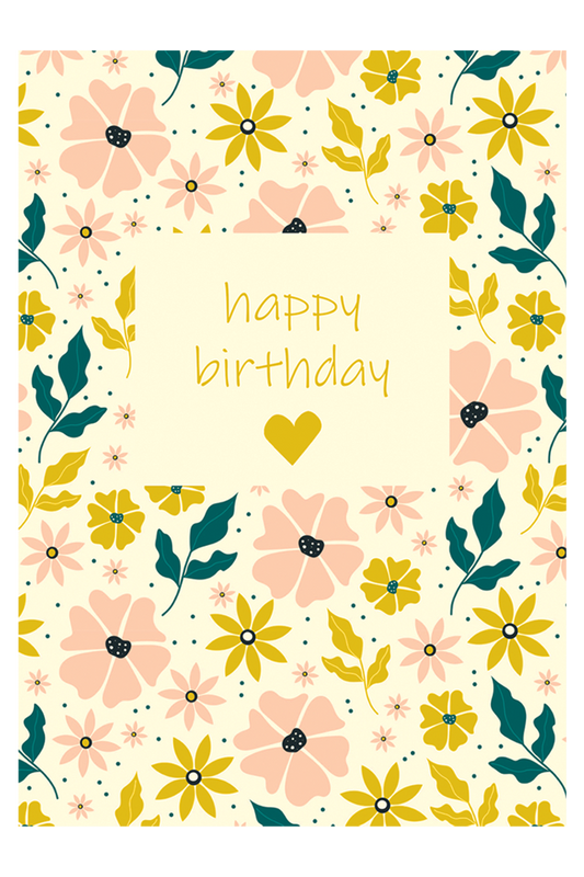 Birthday Flowers card
