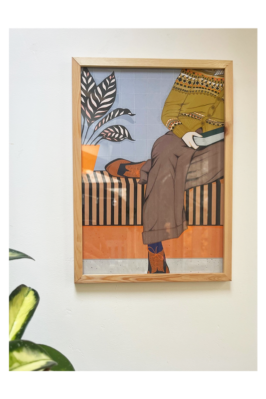 Bench With A Book art print