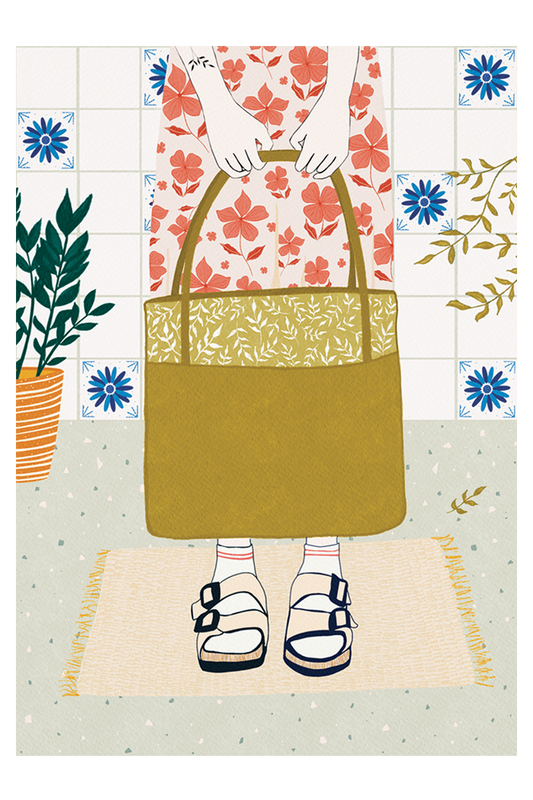 Socks And Sandals art print