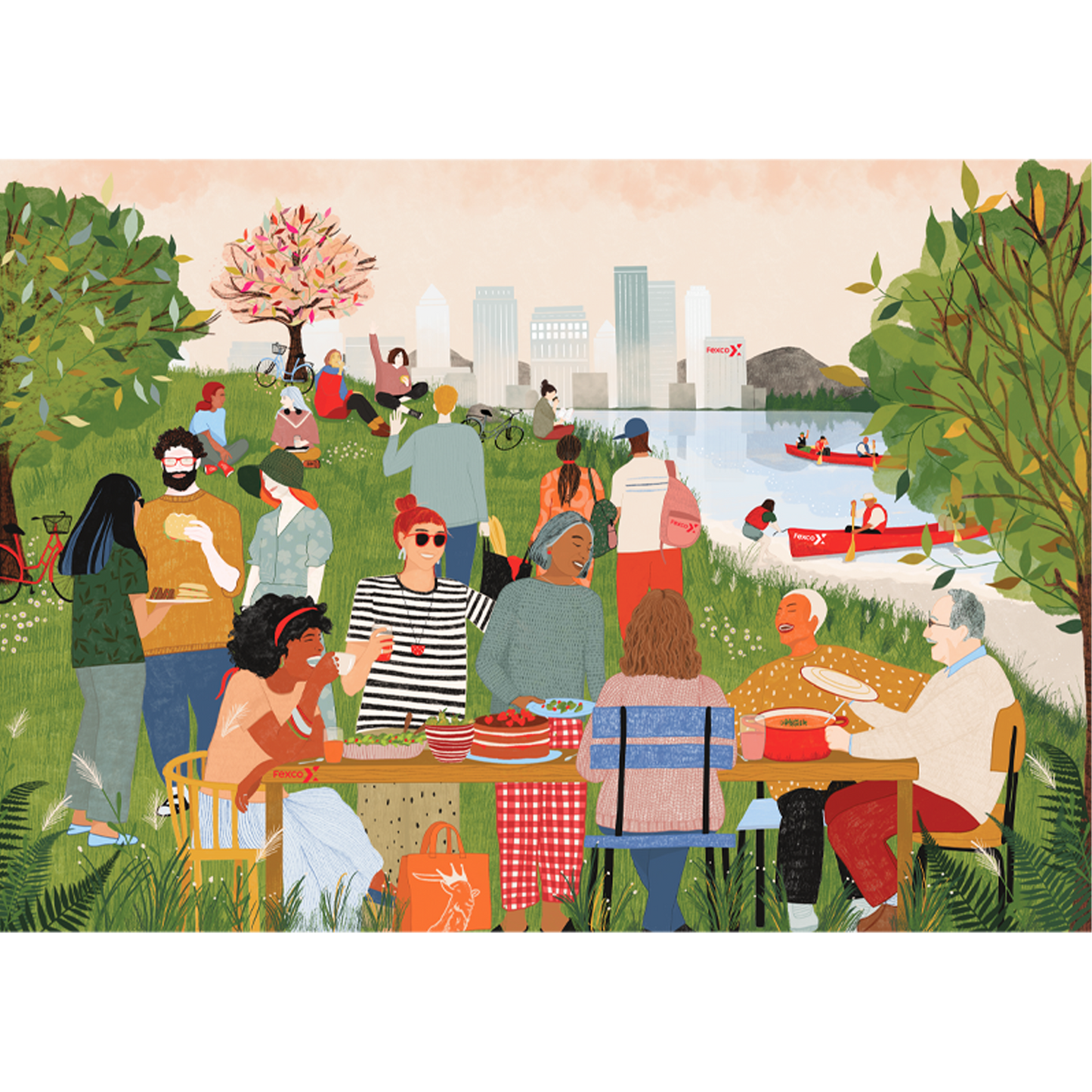 Togetherness week illustration for Fexco