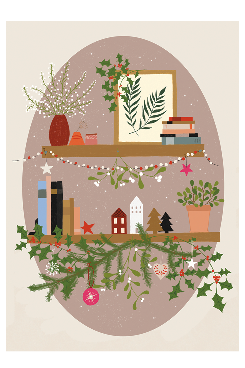 Christmas Shelf card