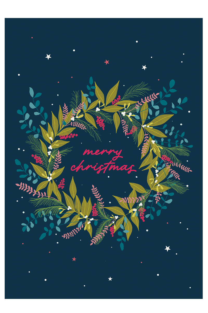 Christmas Wreath card